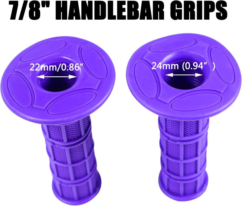 HOLATO 7/8" Handlebar Grips for 50cc-125cc CRF70 CRF80 TRX450 TTR90 TTR110 TTR125 PW80 RM80 DR650 KLX250 KLX300 KX65 SSR125 Pit Dirt Bike ATV Quad Motocross Motorcycles CT100U CT200U Mini Bike - Image 4